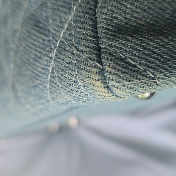 Denim Cannage Large Lady Dior Light blue - Picture 10 of 16